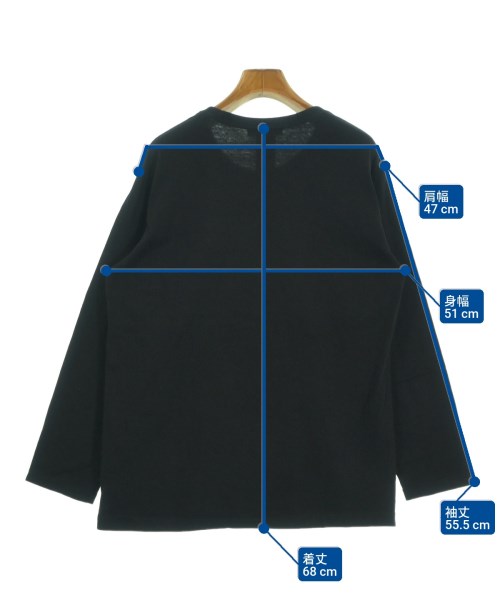 Yohji Yamamoto（ヨウジヤマモト）Tシャツ・カットソー 黒 サイズ:2(S位) レディース/2200669829075