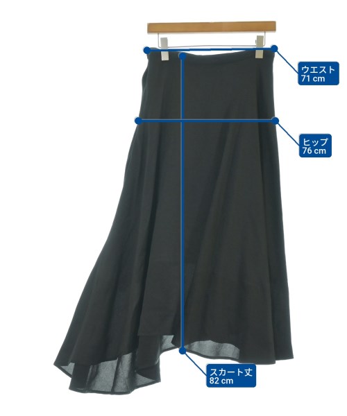 Yohji Yamamoto（ヨウジヤマモト）ロング・マキシ丈スカート 黒 サイズ:3(M位) レディース/2200664901066