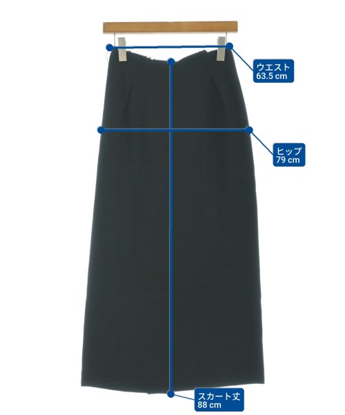 Yohji Yamamoto（ヨウジヤマモト）ロング・マキシ丈スカート 黒 サイズ:XS レディース/2200664901080
