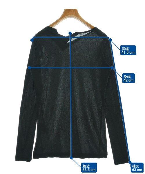 Yohji Yamamoto（ヨウジヤマモト）Tシャツ・カットソー 黒 サイズ:2(S位) レディース/2200670132058