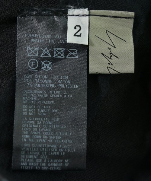 Yohji Yamamoto（ヨウジヤマモト）Tシャツ・カットソー 黒 サイズ:2(S位) レディース/2200729589154