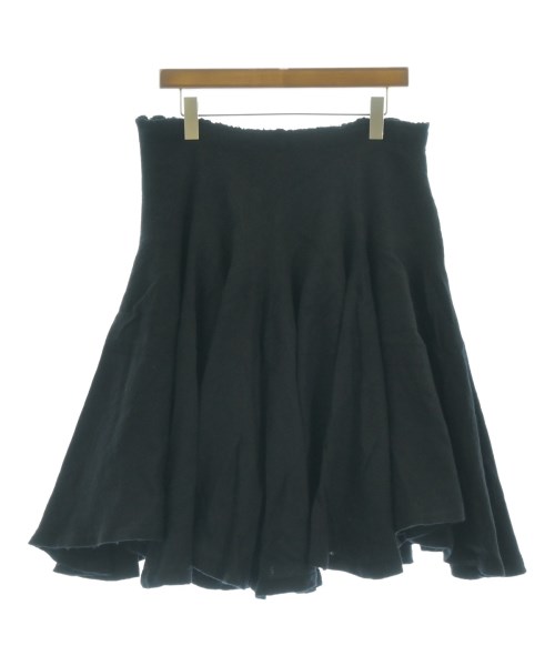 Yohji Yamamoto（ヨウジヤマモト）ひざ丈スカート 黒 サイズ:1(XS位) レディース/2200725424053