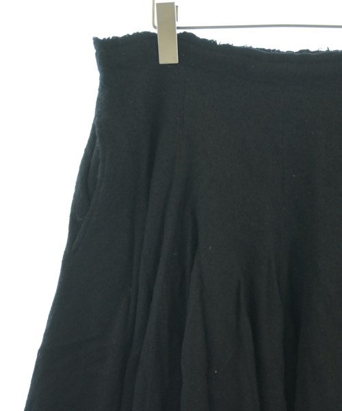 Yohji Yamamoto（ヨウジヤマモト）ひざ丈スカート 黒 サイズ:1(XS位) レディース/2200725424053
