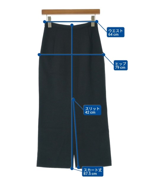 Yohji Yamamoto（ヨウジヤマモト）ロング・マキシ丈スカート 黒 サイズ:1(XS位) レディース/2200724952038