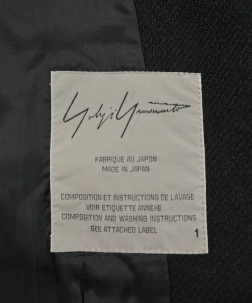 Yohji Yamamoto（ヨウジヤマモト）ジャケット 黒 サイズ:1(XS位) レディース/2200735729056