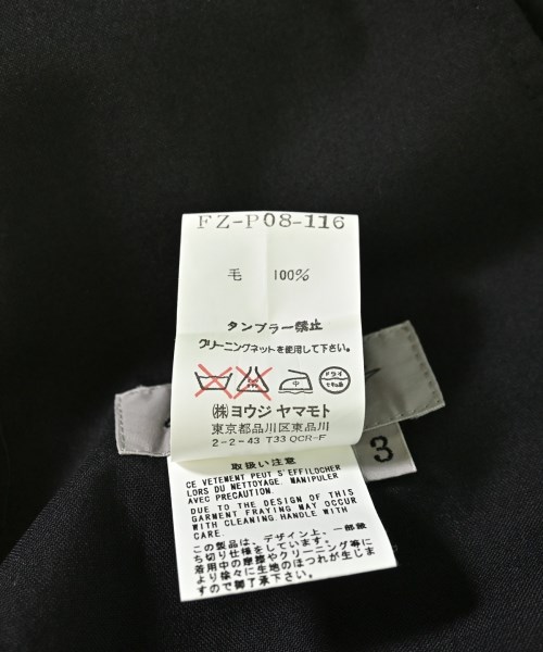 Yohji Yamamoto（ヨウジヤマモト）その他 黒 サイズ:3(M位) メンズ/2200722392058