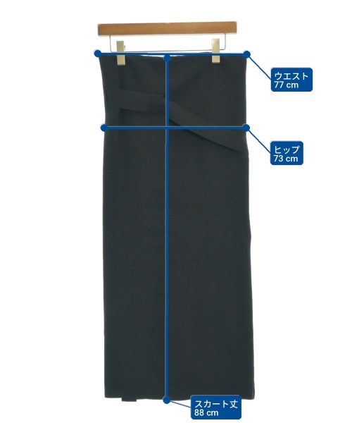 Yohji Yamamoto（ヨウジヤマモト）ロング・マキシ丈スカート 黒 サイズ:S レディース/2200716949091