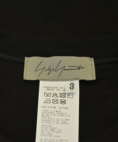 Yohji Yamamoto（ヨウジヤマモト）Tシャツ・カットソー 黒 サイズ:3(M位) レディース/2200723830016