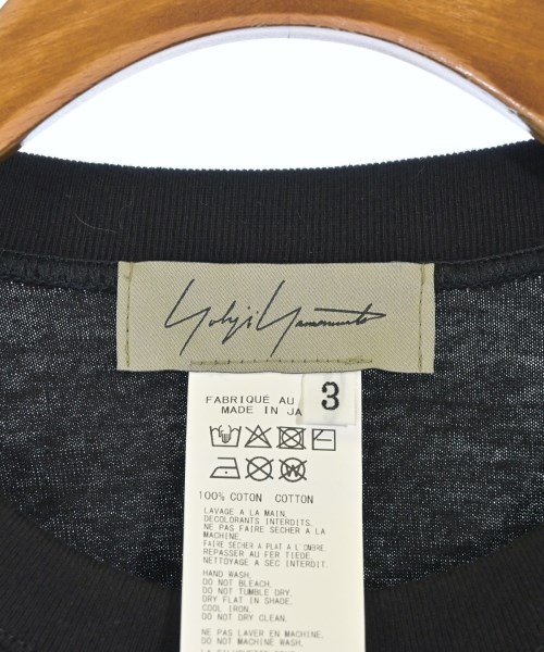 Yohji Yamamoto（ヨウジヤマモト）Tシャツ・カットソー 黒 サイズ:3(M位) レディース/2200723830023