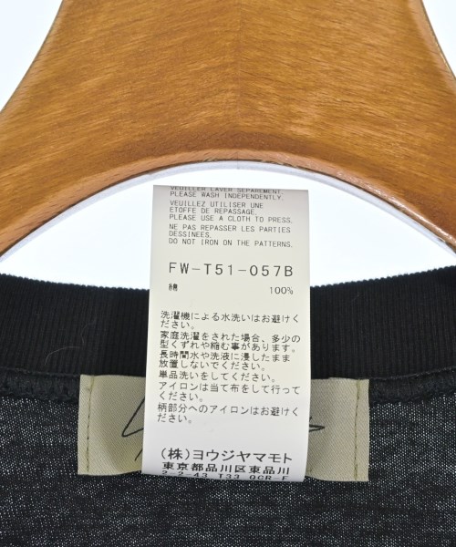 Yohji Yamamoto（ヨウジヤマモト）Tシャツ・カットソー 黒 サイズ:3(M位) レディース/2200723830023