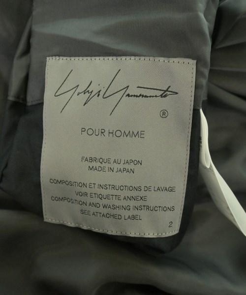 yohji yamamoto POUR HOMME（ヨウジヤマモトプールオム）ステンカラーコート グレー サイズ:2(S位) メンズ/2200720541014