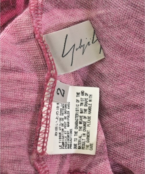 Yohji Yamamoto（ヨウジヤマモト）Tシャツ・カットソー ピンク サイズ:2(S位) レディース/2200725719142