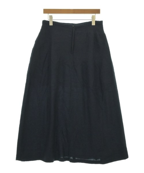Yohji Yamamoto（ヨウジヤマモト）ひざ丈スカート 紺 サイズ:2(S位) レディース/2200726685170