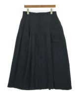 Yohji Yamamoto（ヨウジヤマモト）ひざ丈スカート 紺 サイズ:2(S位) レディース/2200726685170