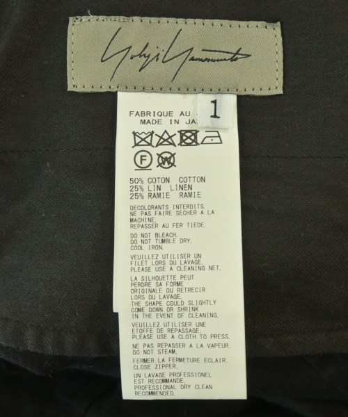 Yohji Yamamoto（ヨウジヤマモト）その他 黒 サイズ:1(XS位) レディース/2200727017048