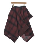 Yohji Yamamoto（ヨウジヤマモト）ひざ丈スカート 赤 サイズ:2(S位) レディース/2200728166011