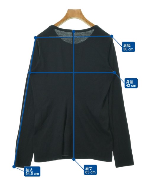 Yohji Yamamoto（ヨウジヤマモト）Tシャツ・カットソー 黒 サイズ:2(S位) レディース/2200727595072