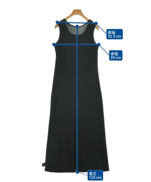 Yohji Yamamoto（ヨウジヤマモト）ワンピース 黒 サイズ:2(S位) レディース/2200677774039