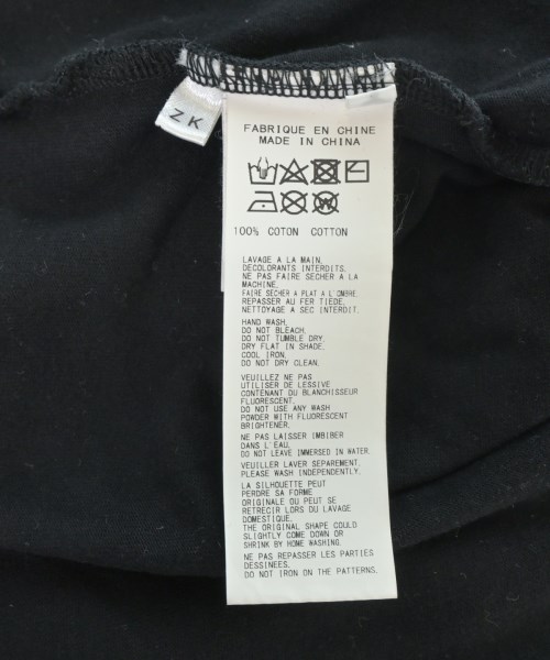 Yohji Yamamoto（ヨウジヤマモト）Tシャツ・カットソー 黒 サイズ:XL メンズ/2200685062036