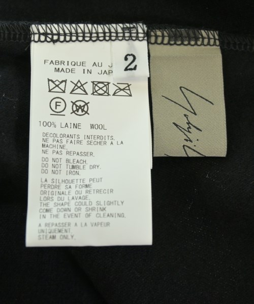 Yohji Yamamoto（ヨウジヤマモト）パーカー 黒 サイズ:2(S位) レディース/2200679783206