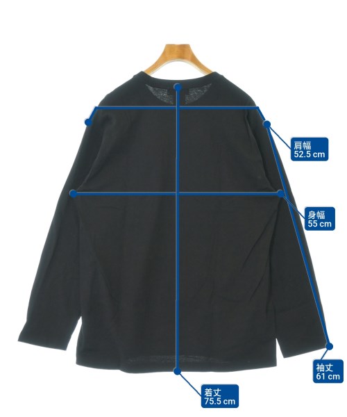 Yohji Yamamoto（ヨウジヤマモト）Tシャツ・カットソー 黒 サイズ:4(L位) メンズ/2200685318041
