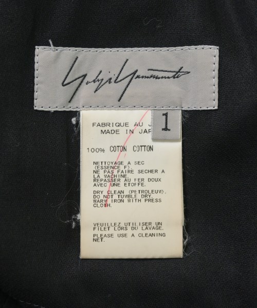 Yohji Yamamoto（ヨウジヤマモト）カジュアルジャケット 黒 サイズ:1(XS位) レディース/2200687905027