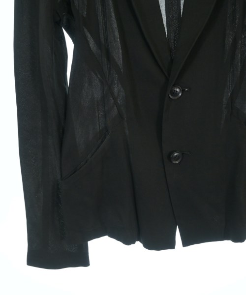 Yohji Yamamoto（ヨウジヤマモト）カジュアルジャケット 黒 サイズ:1(XS位) レディース/2200687905027