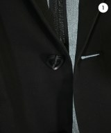 Yohji Yamamoto（ヨウジヤマモト）カジュアルジャケット 黒 サイズ:1(XS位) レディース/2200687905027