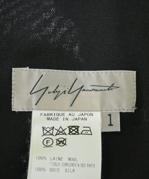 Yohji Yamamoto（ヨウジヤマモト）カジュアルシャツ 黒 サイズ:1(XS位) レディース/2200687905034