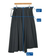 Yohji Yamamoto（ヨウジヤマモト）ロング・マキシ丈スカート 黒 サイズ:1(XS位) レディース/2200687905058