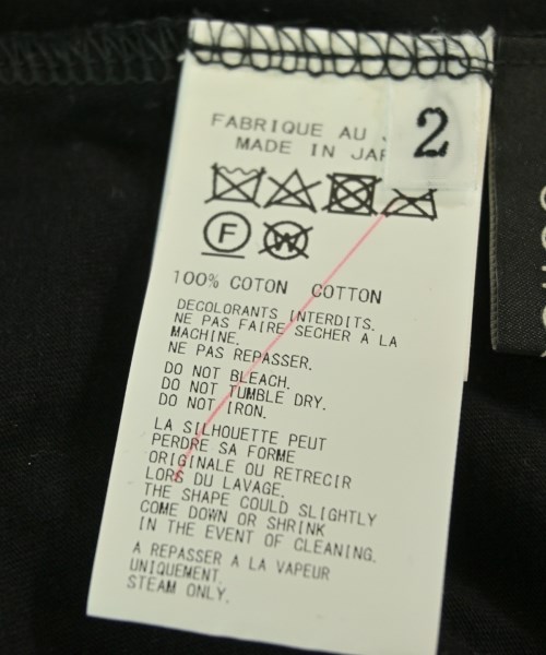 Yohji Yamamoto（ヨウジヤマモト）Tシャツ・カットソー 黒 サイズ:2(S位) レディース/2200692255032
