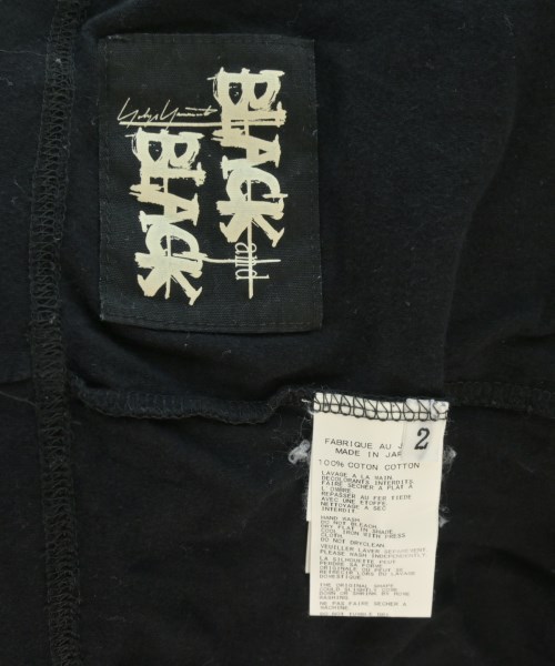 Yohji Yamamoto（ヨウジヤマモト）Tシャツ・カットソー 黒 サイズ:2(S位) メンズ/2200686665090
