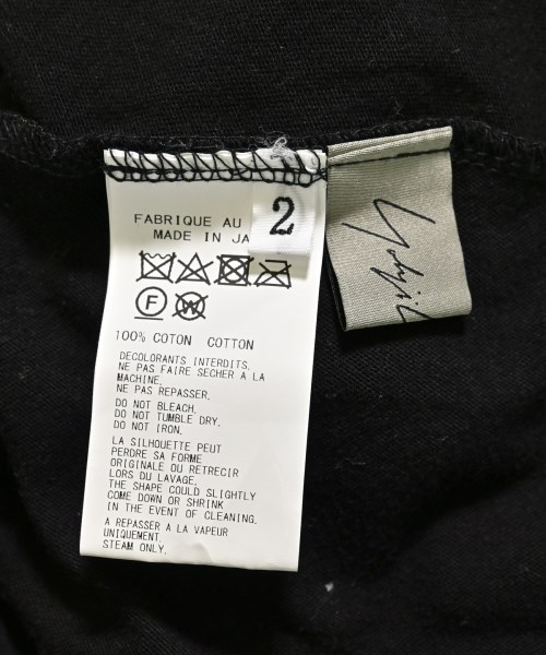 Yohji Yamamoto（ヨウジヤマモト）Tシャツ・カットソー 黒 サイズ:2(S位) レディース/2200686665120