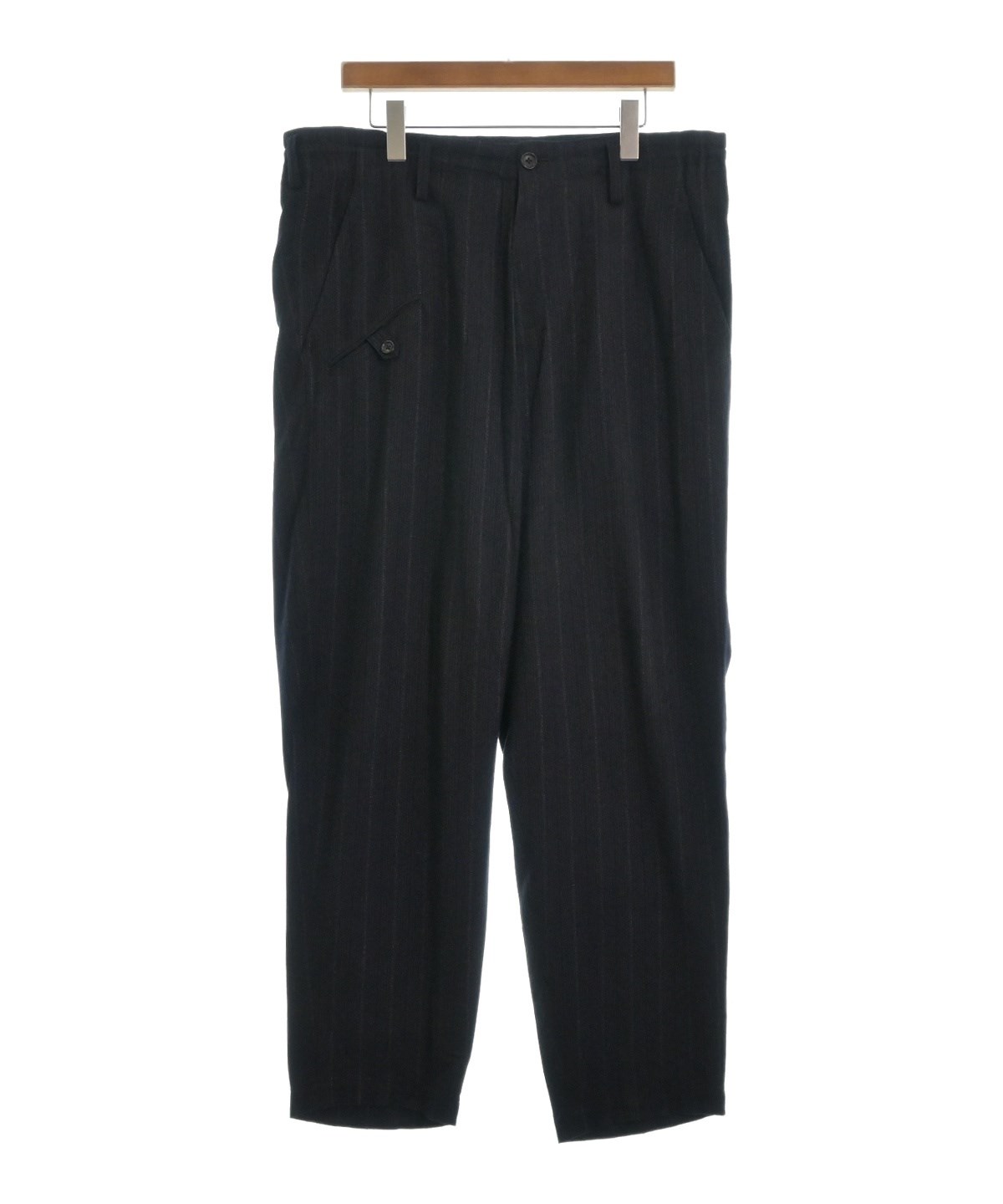 BLACK SCANDAL LIP J-NO TUCK W CORD WORK PANTS(M Black