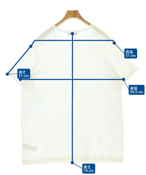 yohji yamamoto POUR HOMME（ヨウジヤマモトプールオム）Tシャツ・カットソー 白 サイズ:3(M位) メンズ/2200635113078