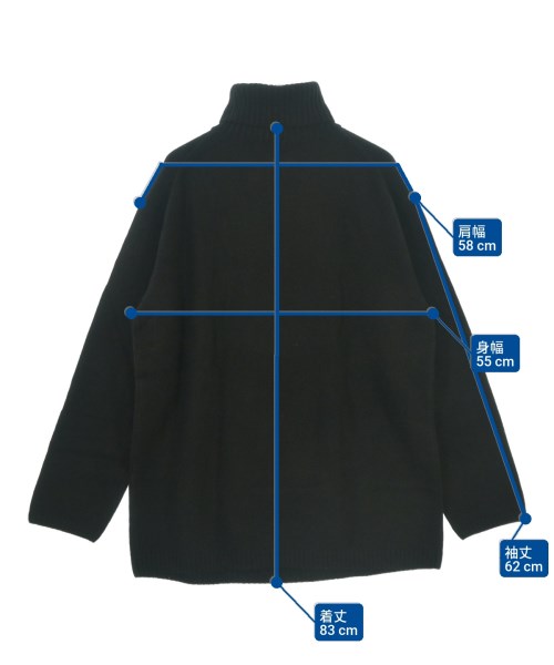 yohji yamamoto POUR HOMME（ヨウジヤマモトプールオム）ニット・セーター 黒 サイズ:3(M位) メンズ/2200623630129