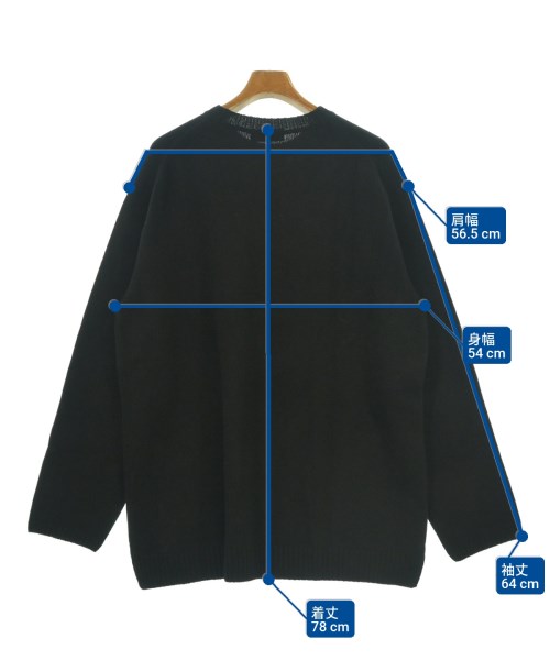 yohji yamamoto POUR HOMME（ヨウジヤマモトプールオム）ニット・セーター 黒 サイズ:3(M位) メンズ/2200623630136