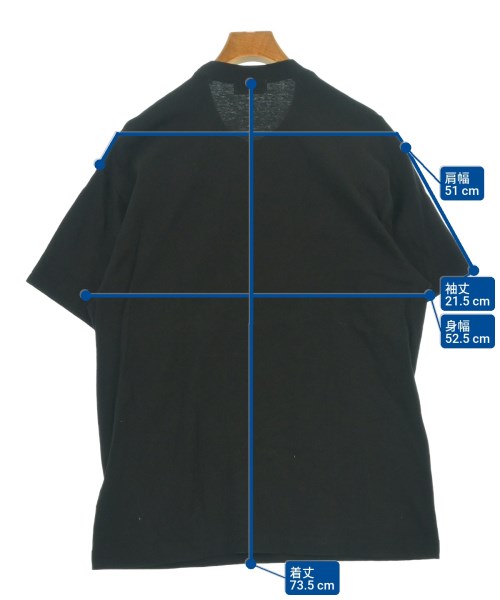 yohji yamamoto POUR HOMME（ヨウジヤマモトプールオム）Tシャツ・カットソー 黒 サイズ:3(M位) メンズ/2200635819031