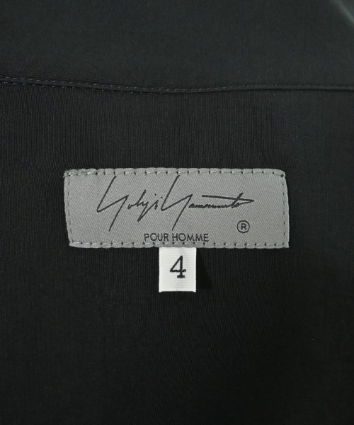 yohji yamamoto POUR HOMME（ヨウジヤマモトプールオム）カジュアルシャツ 黒 サイズ:4(L位) メンズ/2200637793025