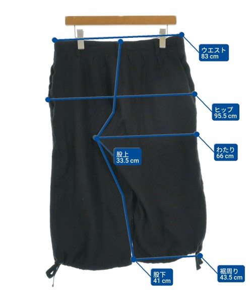 yohji yamamoto POUR HOMME（ヨウジヤマモトプールオム）ショートパンツ 黒 サイズ:3(M位) メンズ/2200638623017