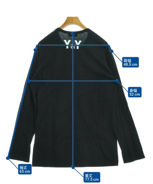 yohji yamamoto POUR HOMME（ヨウジヤマモトプールオム）Tシャツ・カットソー 黒 サイズ:3(M位) メンズ/2200639698038