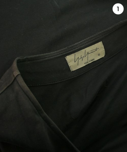 yohji yamamoto POUR HOMME（ヨウジヤマモトプールオム）Tシャツ・カットソー 黒 サイズ:3(M位) メンズ/2200640231057