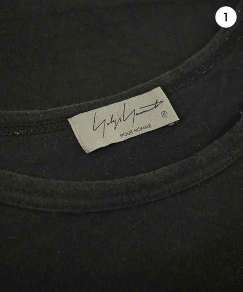 yohji yamamoto POUR HOMME（ヨウジヤマモトプールオム）Tシャツ・カットソー 黒 サイズ:3(M位) メンズ/2200640231088