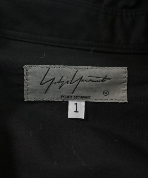 yohji yamamoto POUR HOMME（ヨウジヤマモトプールオム）カジュアルシャツ 黒 サイズ:1(XS位) メンズ/2200640270070