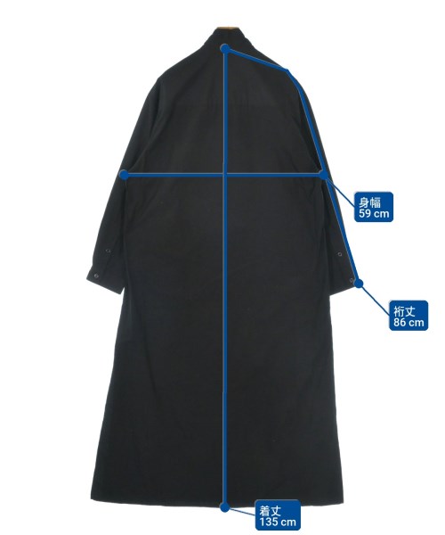 yohji yamamoto POUR HOMME（ヨウジヤマモトプールオム）カジュアルシャツ 黒 サイズ:1(XS位) メンズ/2200640270070