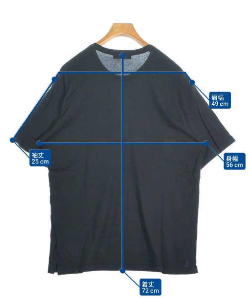 yohji yamamoto POUR HOMME（ヨウジヤマモトプールオム）Tシャツ・カットソー 黒 サイズ:3(M位) メンズ/2200640972073