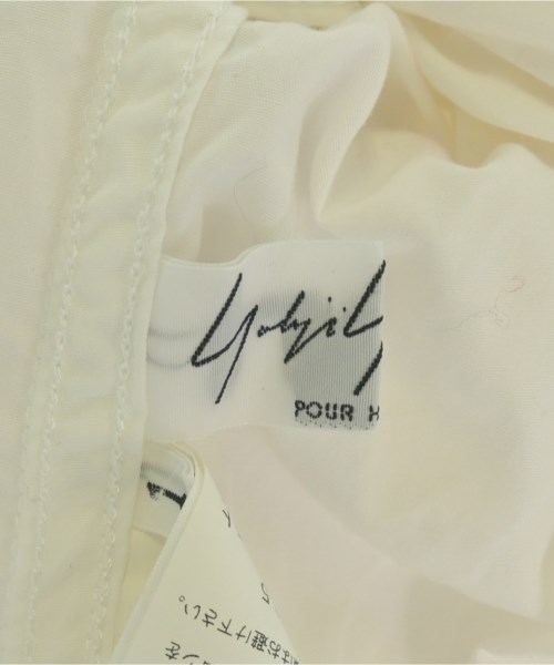 yohji yamamoto POUR HOMME（ヨウジヤマモトプールオム）カジュアルシャツ 白 サイズ:1(XS位) メンズ/2200641442056