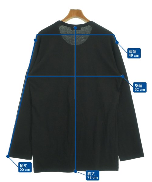 yohji yamamoto POUR HOMME（ヨウジヤマモトプールオム）Tシャツ・カットソー 黒 サイズ:3(M位) メンズ/2200642310019