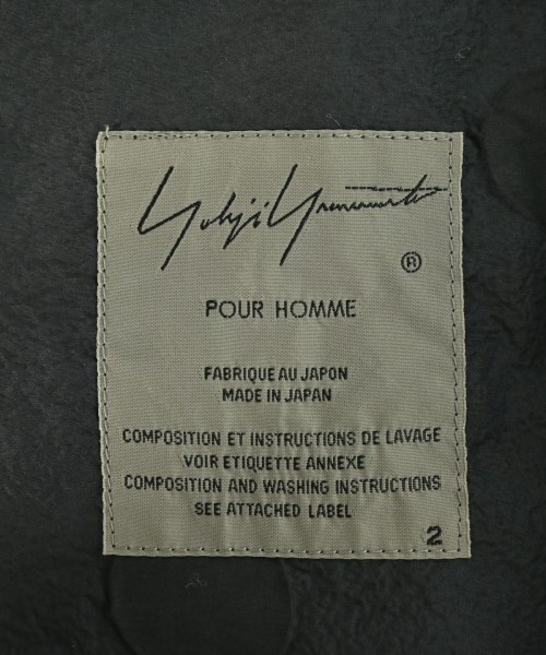 yohji yamamoto POUR HOMME（ヨウジヤマモトプールオム）カジュアルジャケット グレー サイズ:2(S位) メンズ/2200640311704