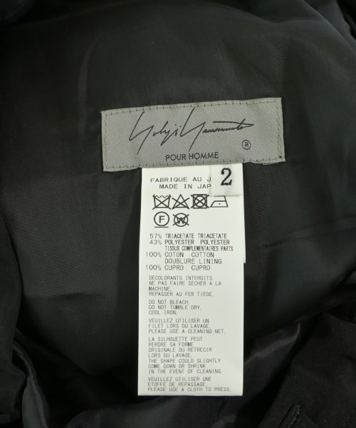 yohji yamamoto POUR HOMME（ヨウジヤマモトプールオム）その他 黒 サイズ:2(S位) メンズ/2200642472052
